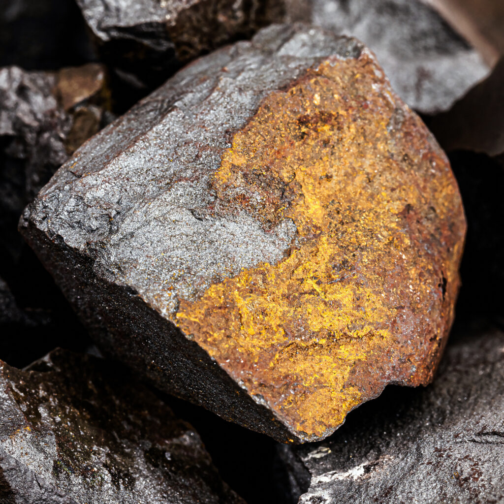 iron ore, rocks from which metallic iron can be obtained, iron extracted from magnetite, hematite or siderite. raw material for the metallurgical industry